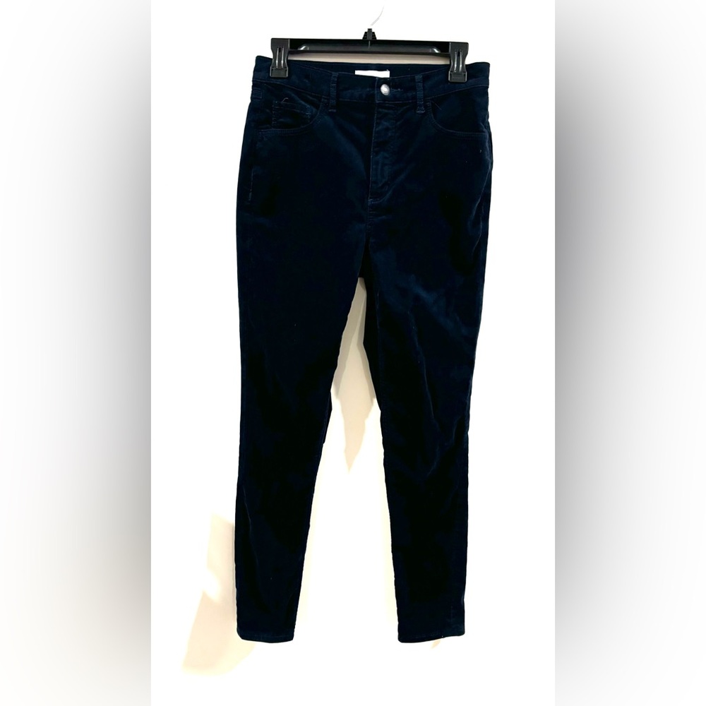 LOFT Navy Blue Velvety Straight leg Size 28/6 Pants